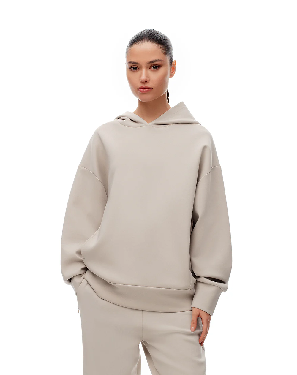 Buzo relax tipo hoddie arena mujer - Image 2