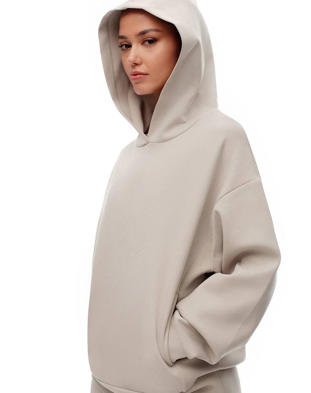 Buzo relax tipo hoddie arena mujer - Image 4