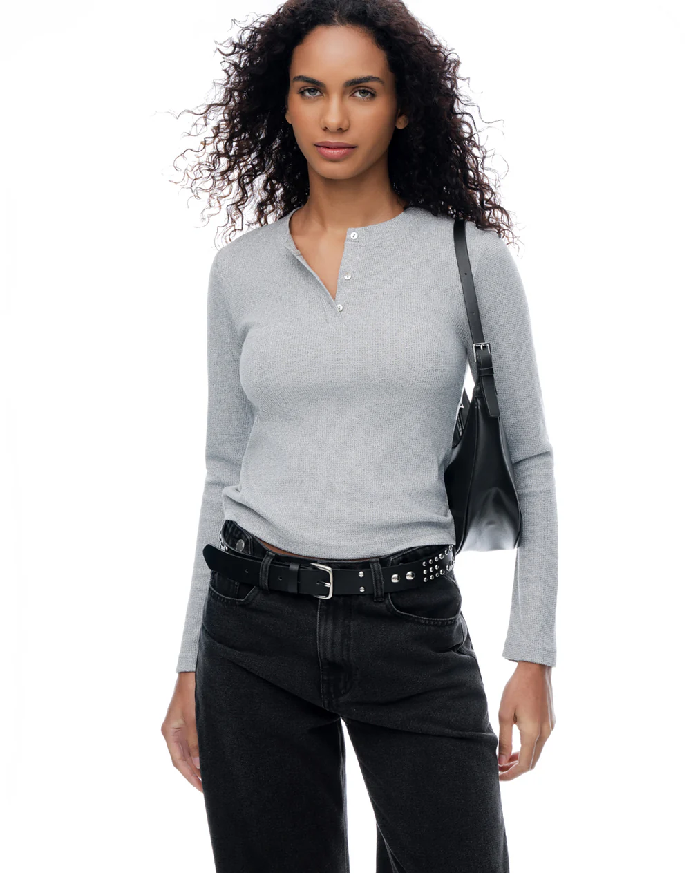 Camibuzo slim gris mujer - Image 2