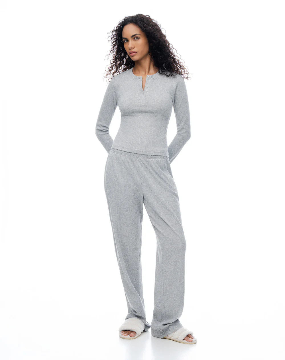 Camibuzo slim gris mujer - Image 5