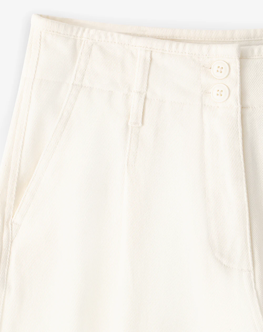 Pantalón wide leg tiro alto denim habano mujer - Image 9