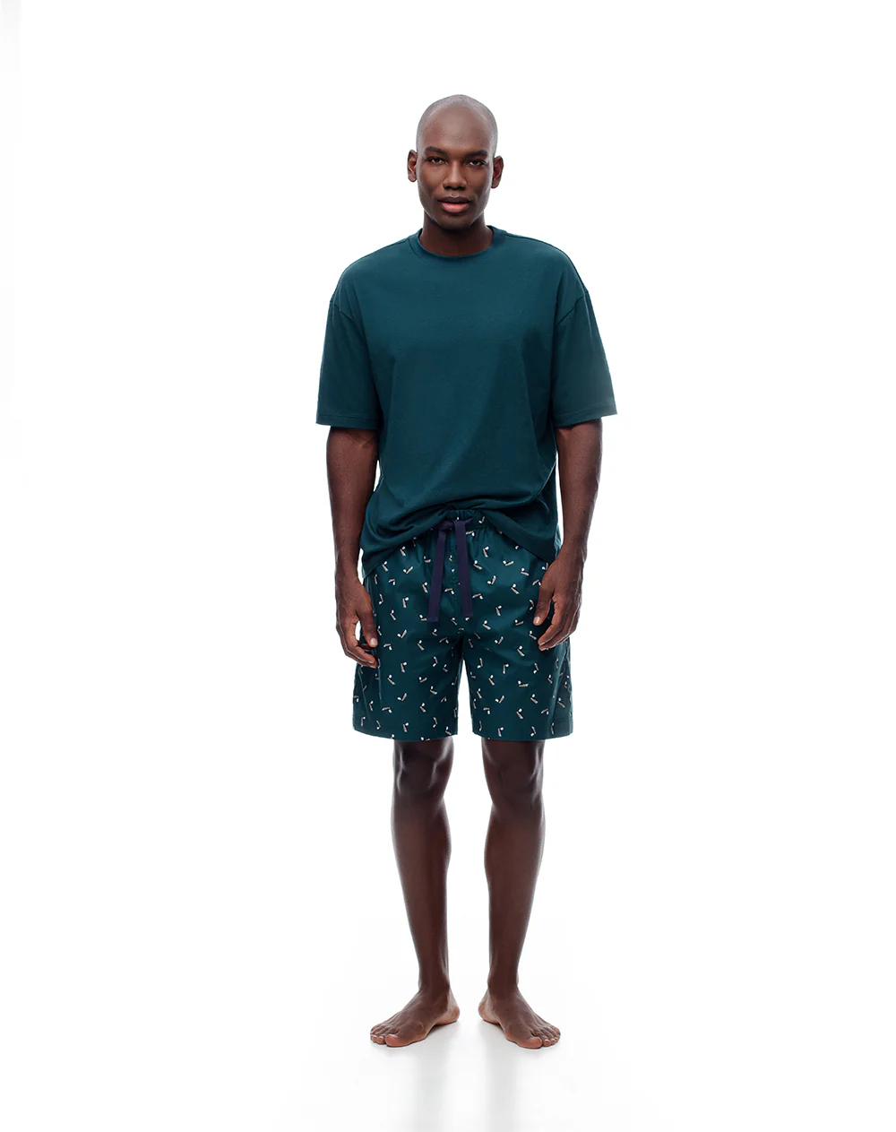 Bermuda de pijama algodón estampada hombre - Image 4