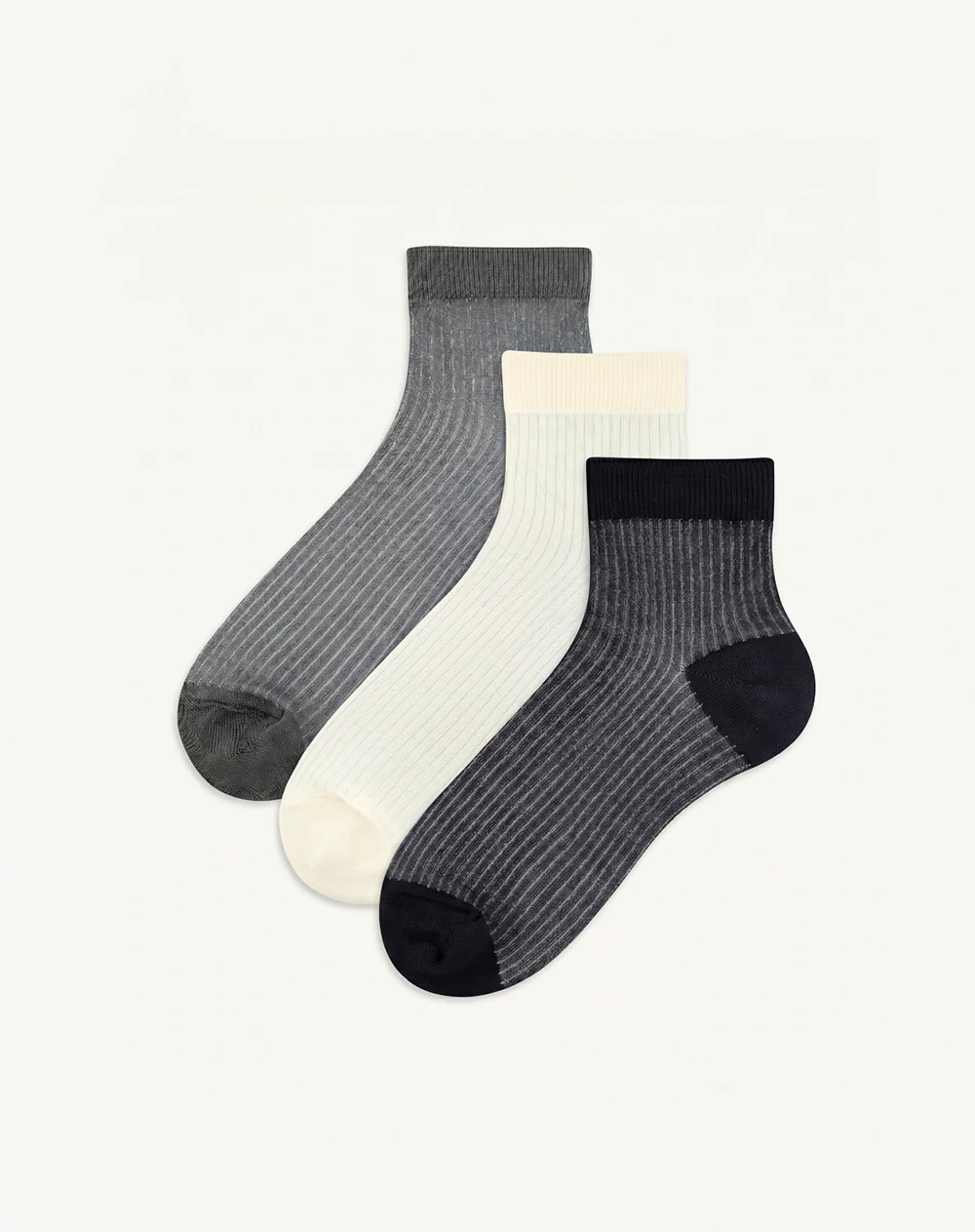 3 pares de medias cortas surtido mujer