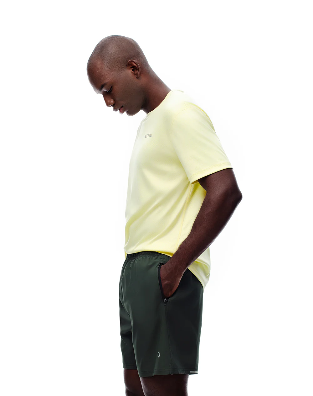 Pantaloneta deportiva malla interna verde hombre - Image 4