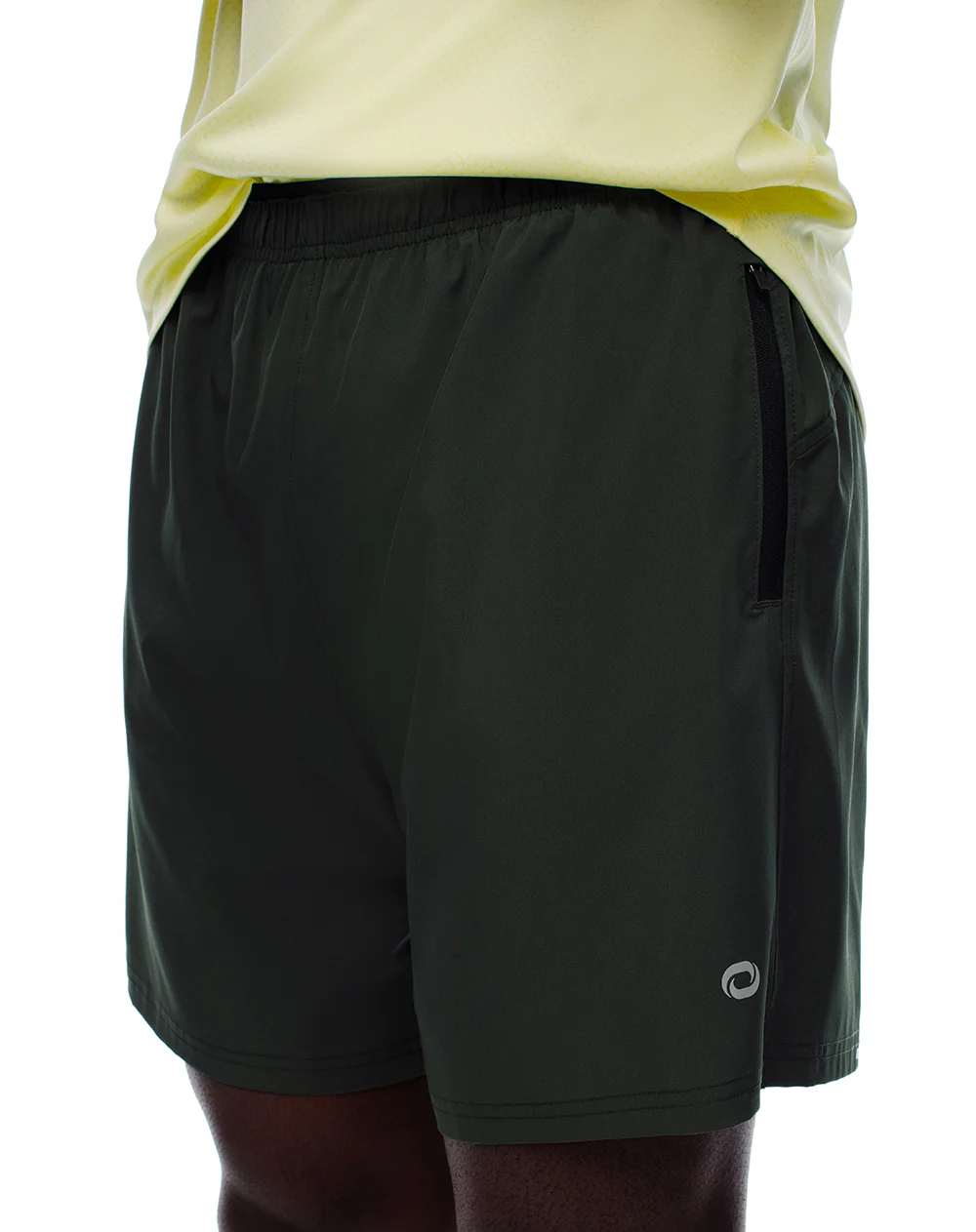 Pantaloneta deportiva malla interna verde hombre - Image 5