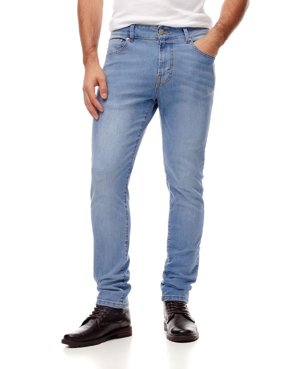 Jean skinny índigo claro hombre - Image 3