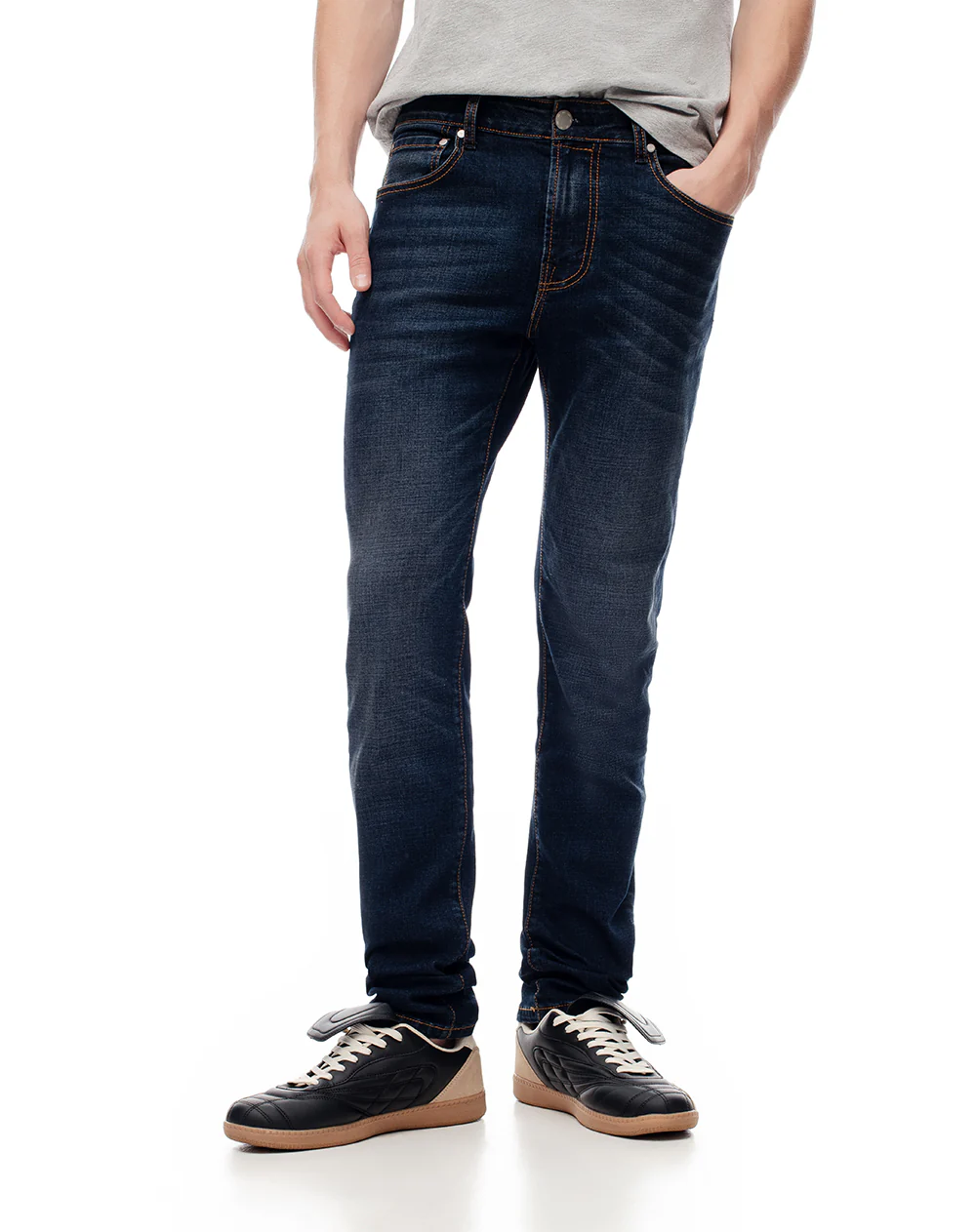 Jean skinny índigo oscuro hombre