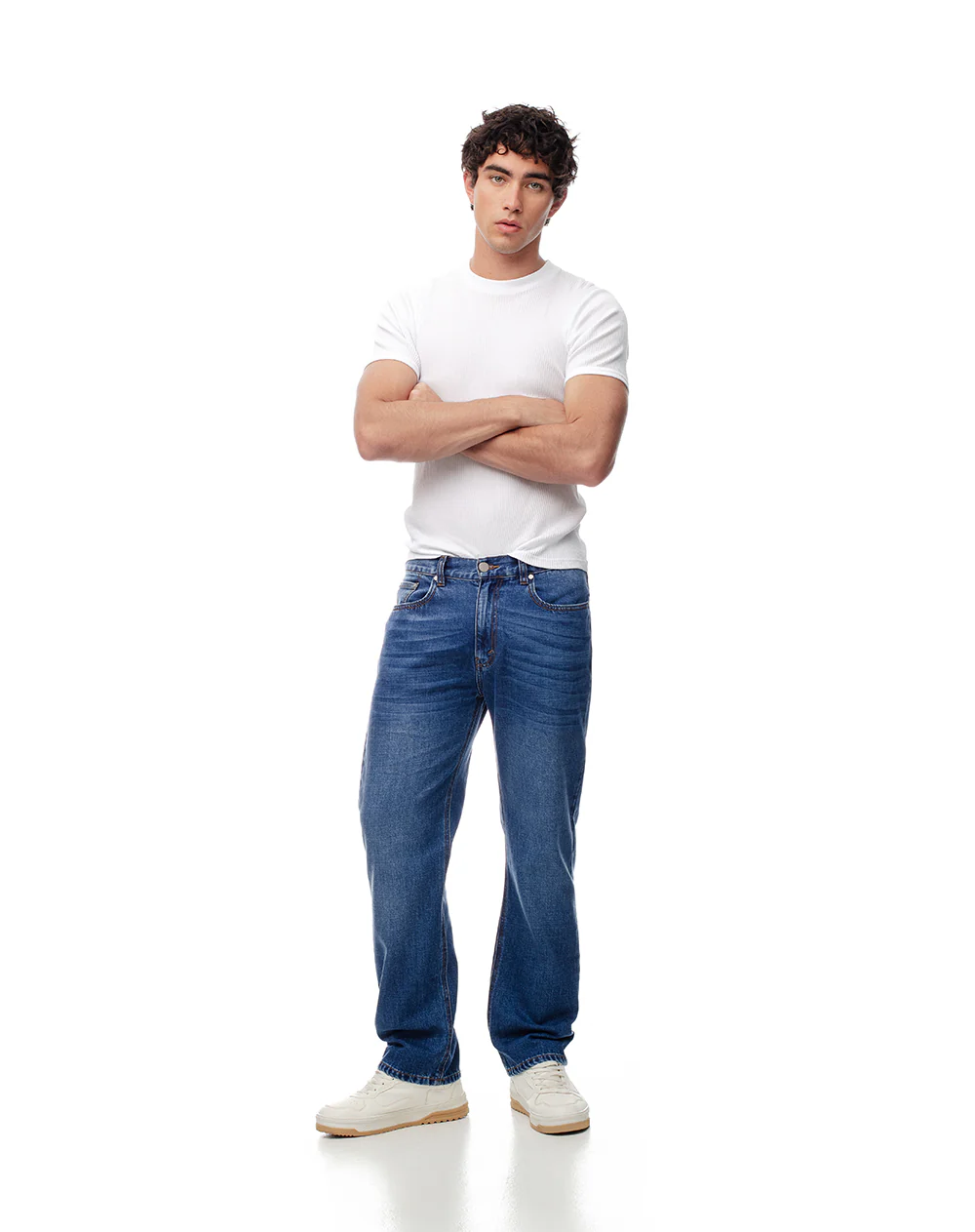 Camiseta slim algodón x2unds blanca hombre - Image 4