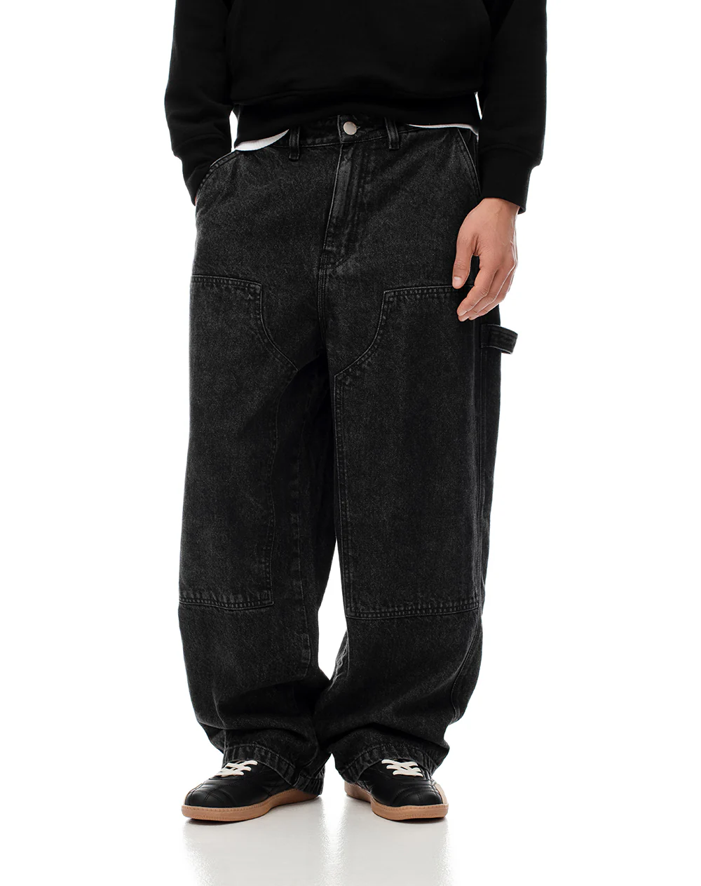 Jean carpintero negro hombre - Image 7