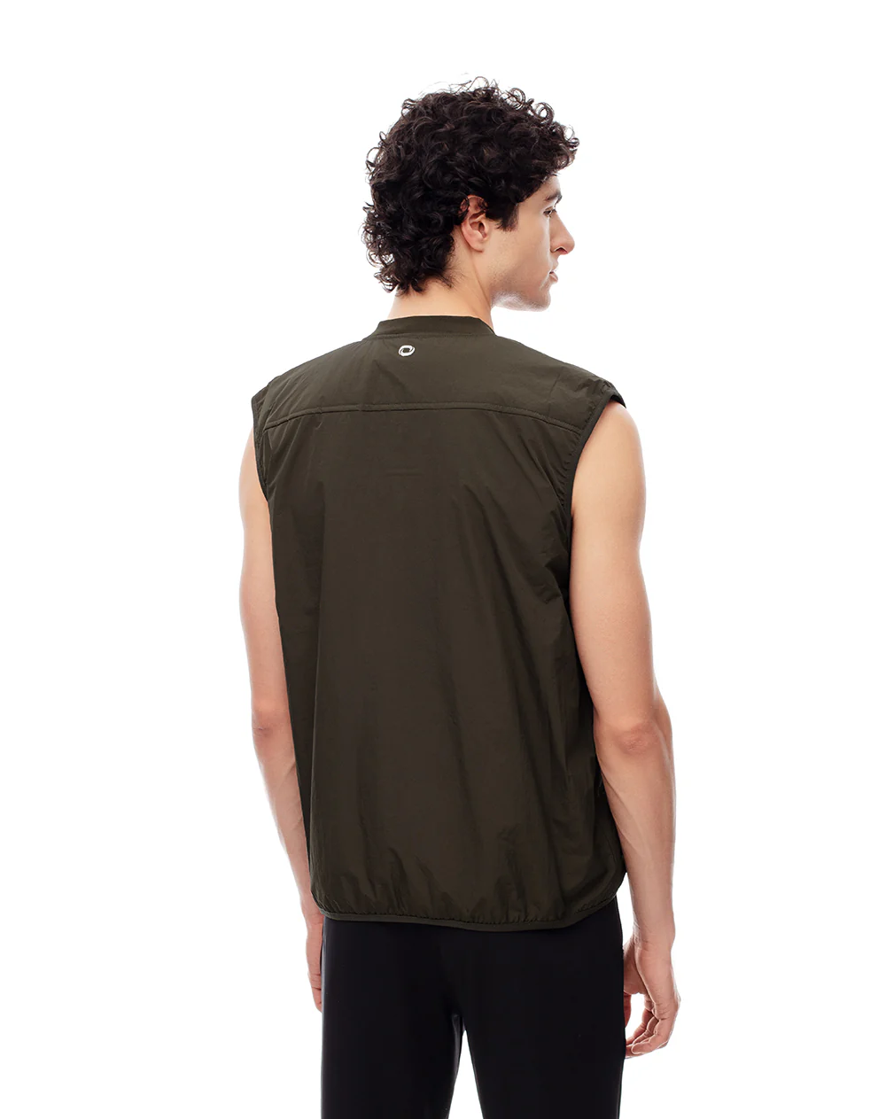 Chaleco regular alcolchado verde hombre - Image 2