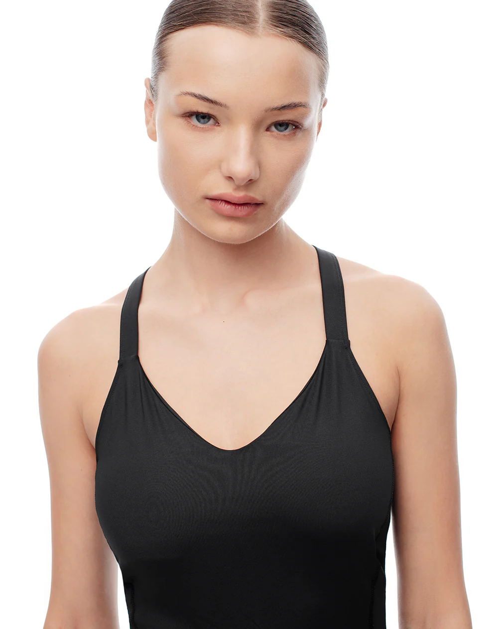 Enterizo deportivo secado rápido negro mujer - Image 5