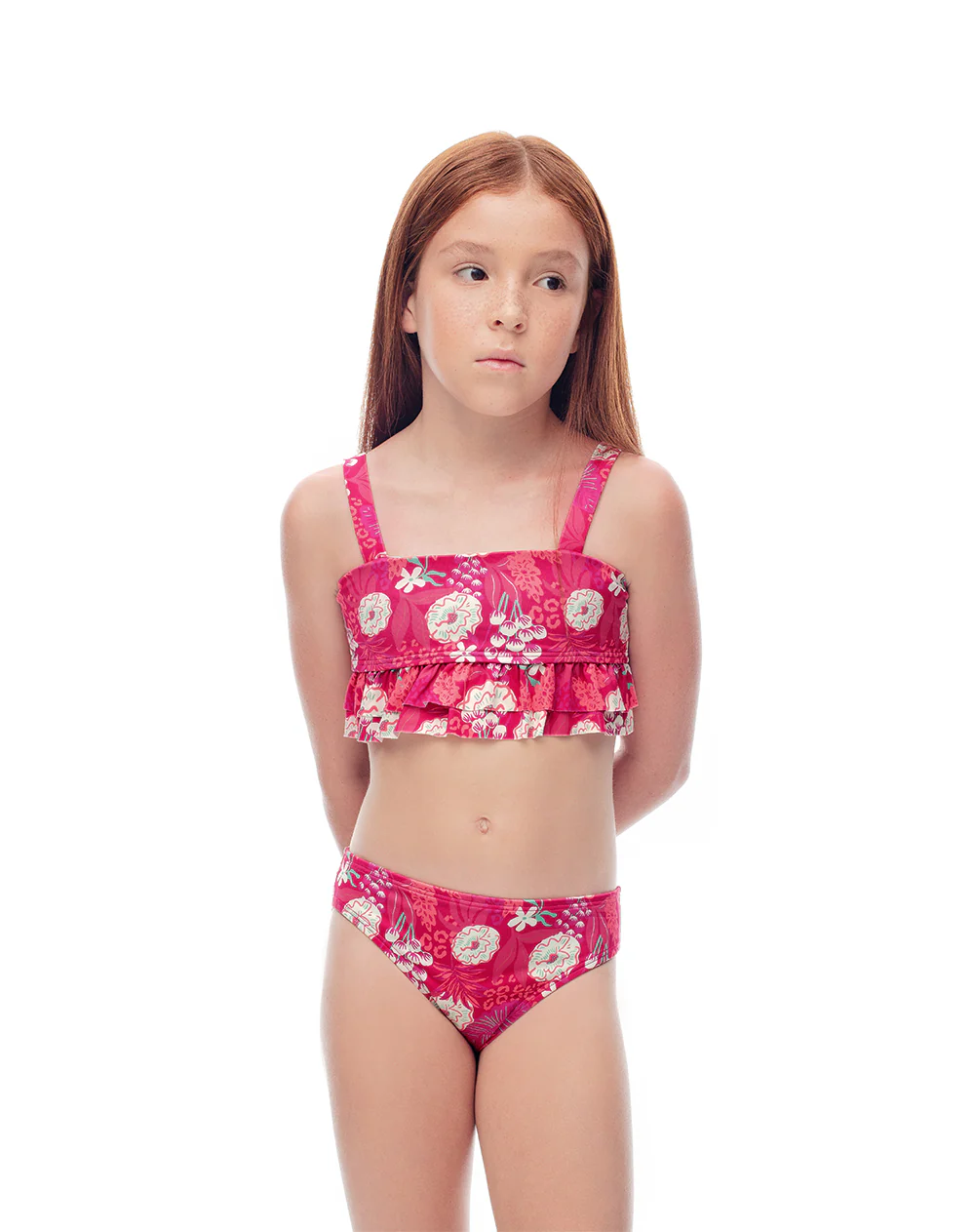 Vestido de baño 2 piezas estampado niña