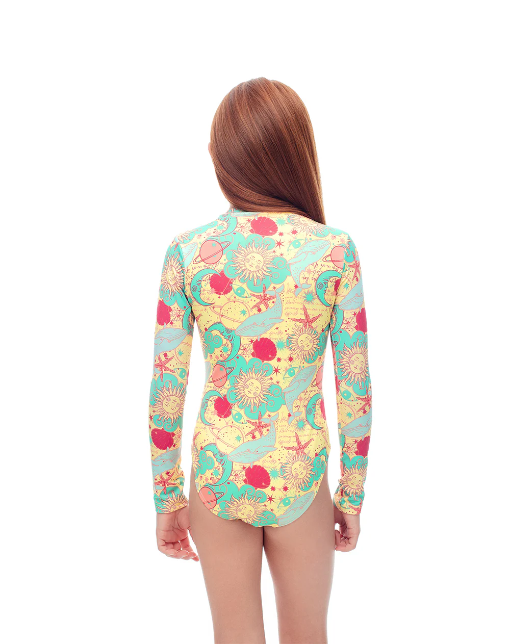 Vestido de baño manga larga estampado niña - Image 2
