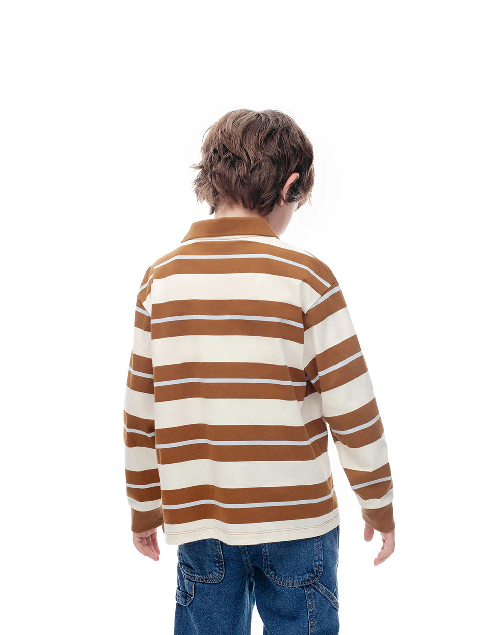 Camibuzo tipo polo regular algodón rayas niño - Image 2
