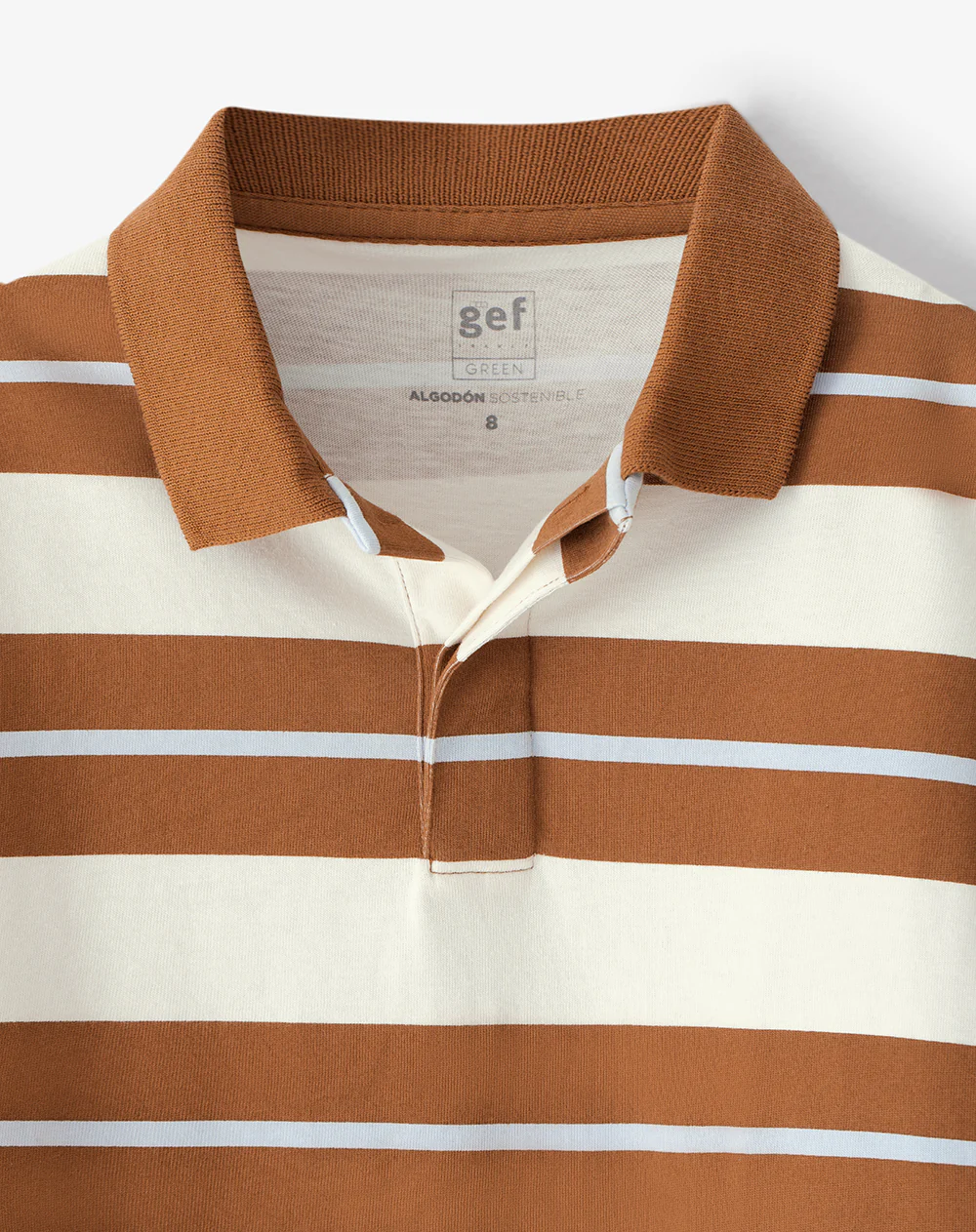 Camibuzo tipo polo regular algodón rayas niño - Image 6