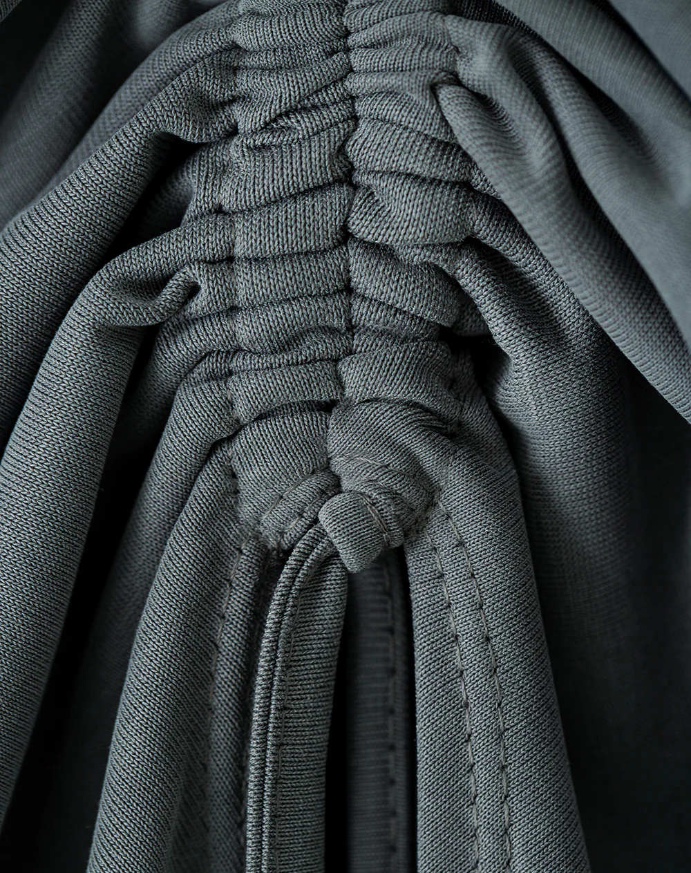 Falda midi tiro medio gris mujer - Image 7