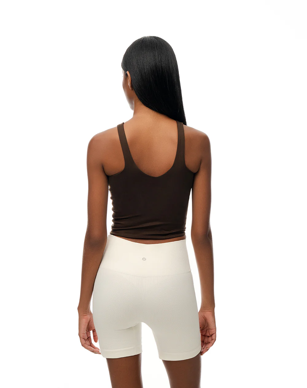Biker deportivo seamless blanco mujer - Image 4
