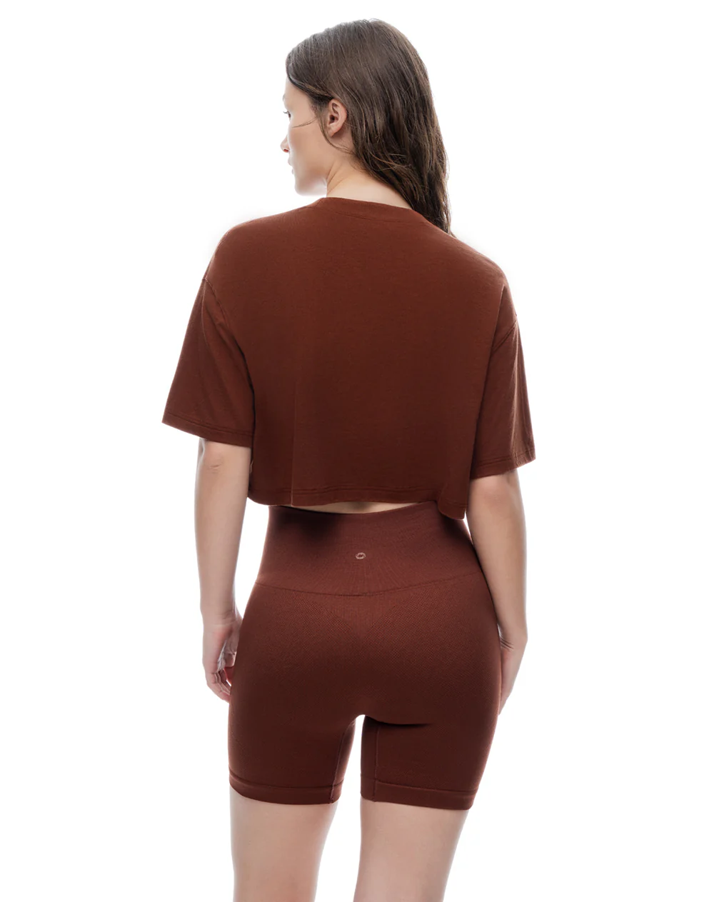 Biker deportivo seamless café mujer - Image 2