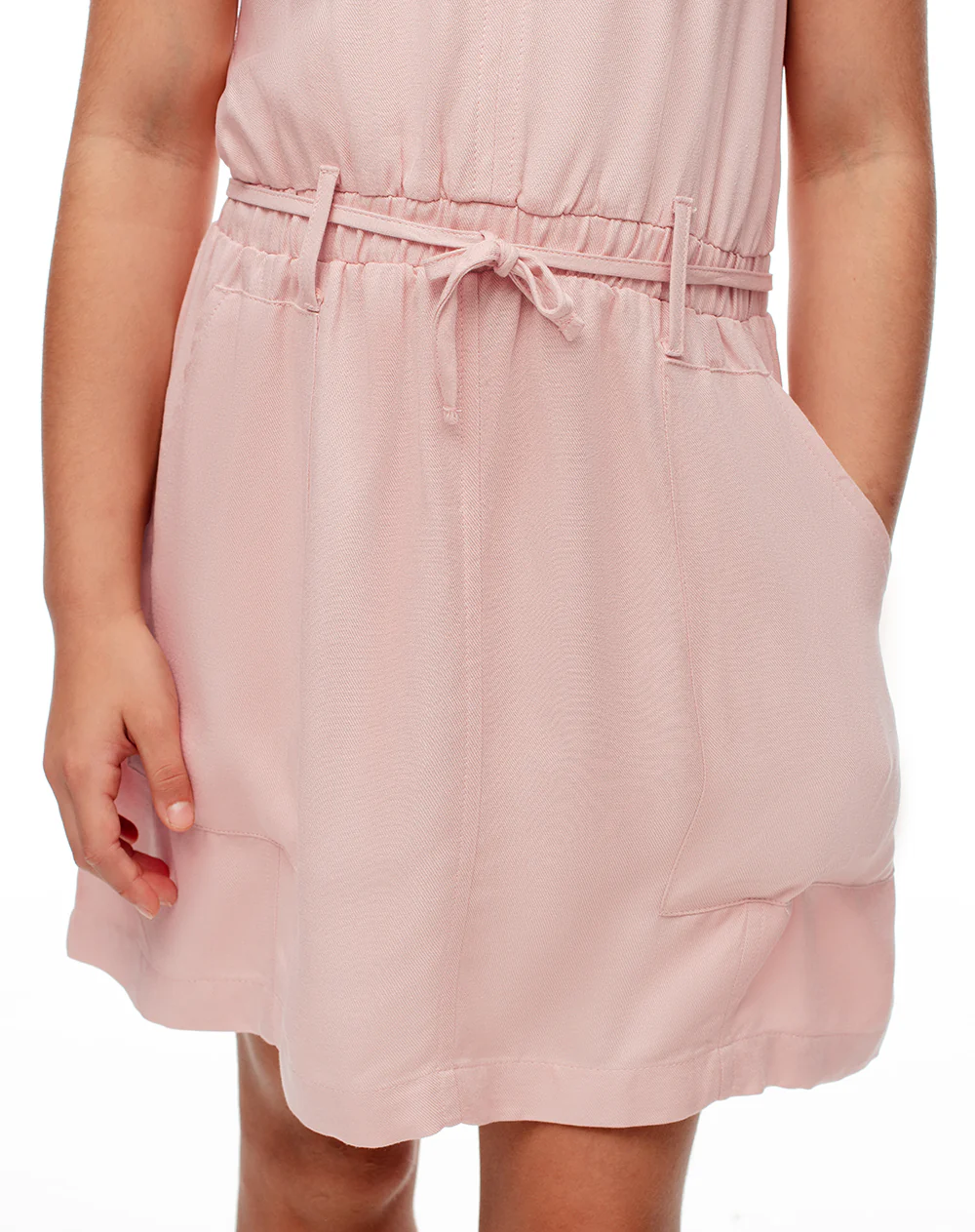 Vestido corto rosado niña - Image 4