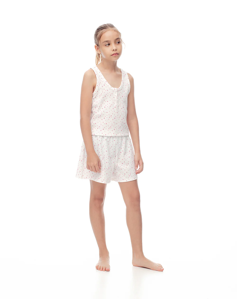 Blusa + short de pijama estampada niña - Image 4