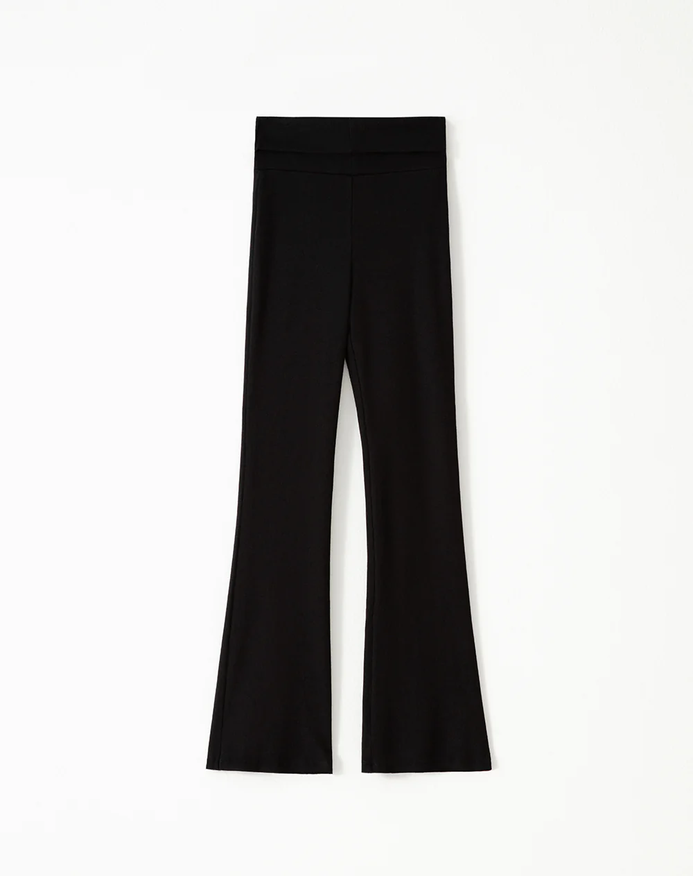Pantalón flare tiro alto algodón negro niña - Image 6