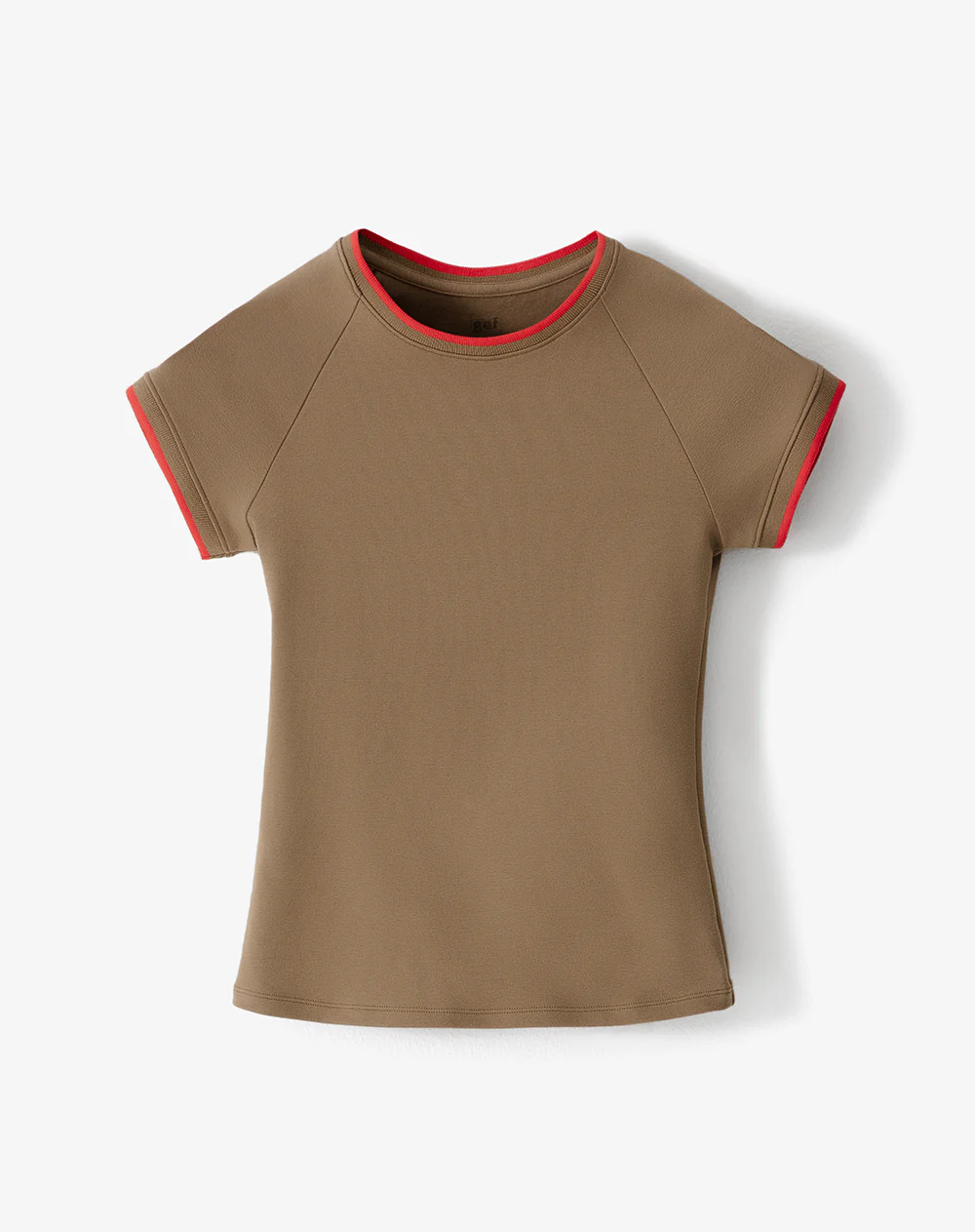 Camiseta slim algodón negra mujer - Image 5