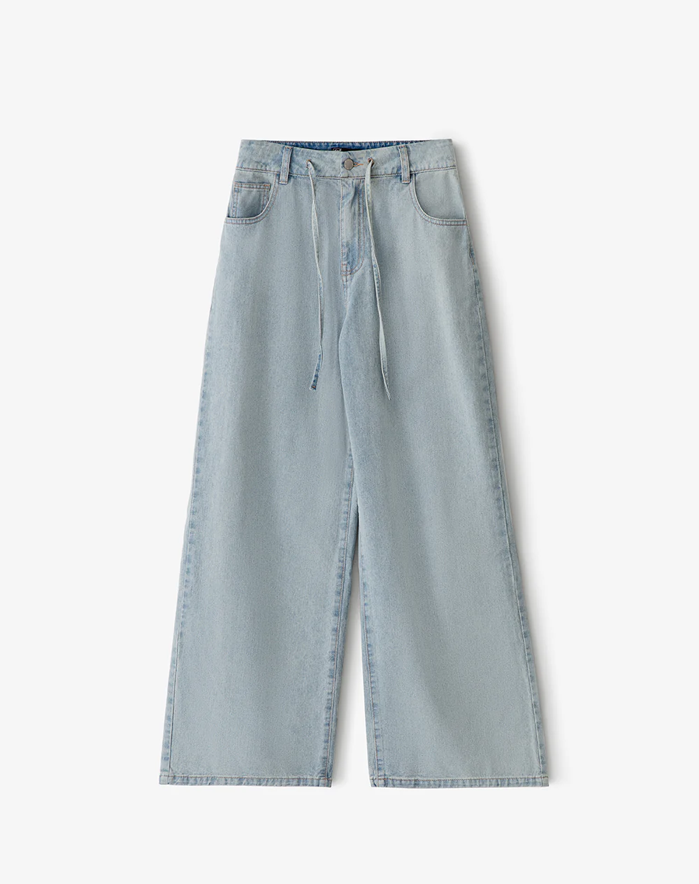 Jean wide leg tiro alto índigo medio mujer - Image 7
