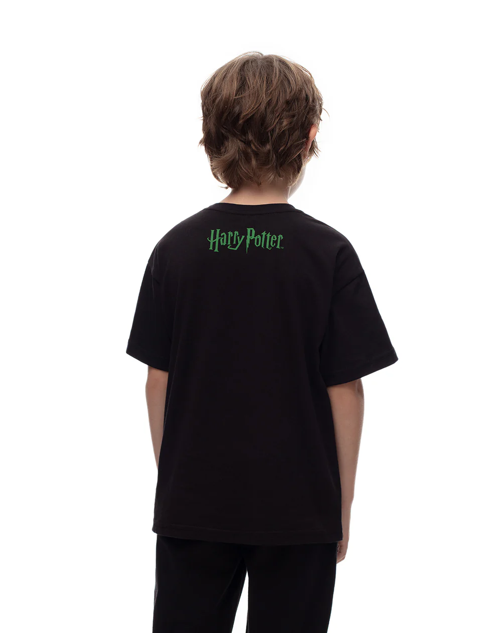 Camiseta regular algodón Harry Pother negra niño - Image 2