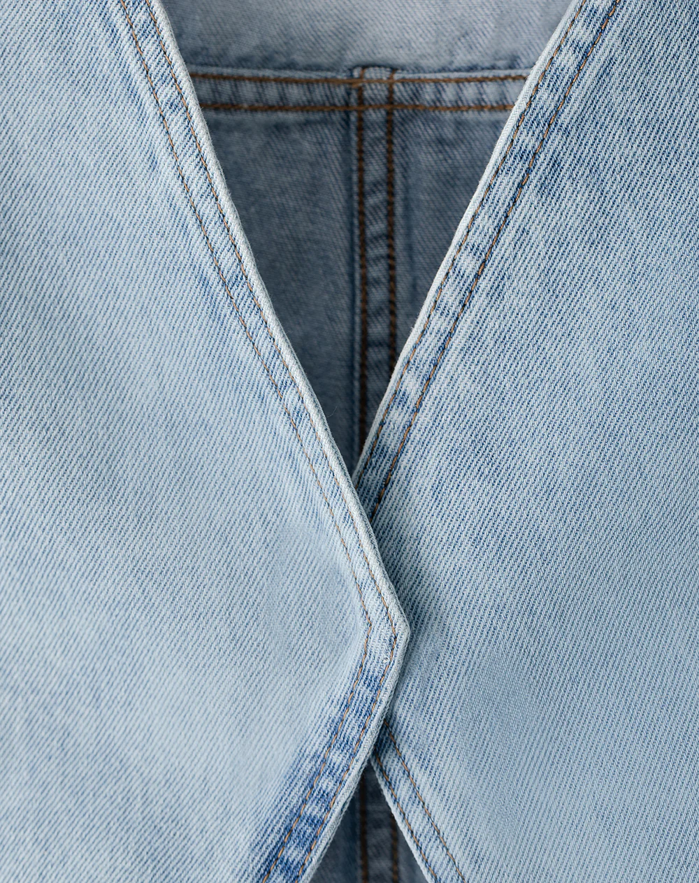 Chaleco denim regular índigo medio niña - Image 6