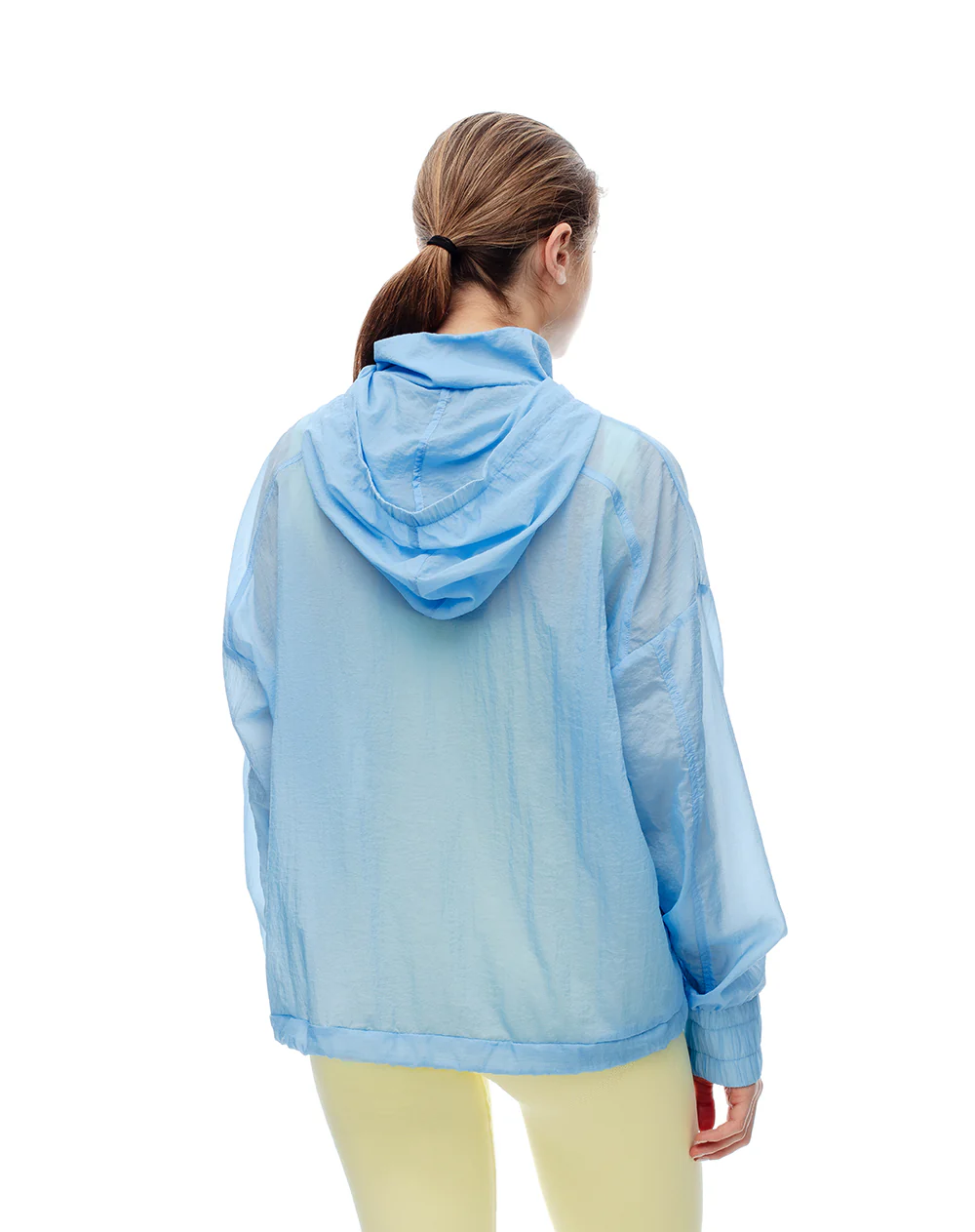 Chaqueta rompevientos oversize azul mujer - Image 2