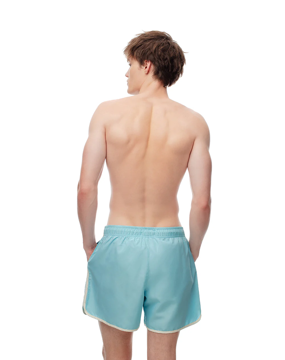 Pantaloneta de baño azul hombre - Image 3