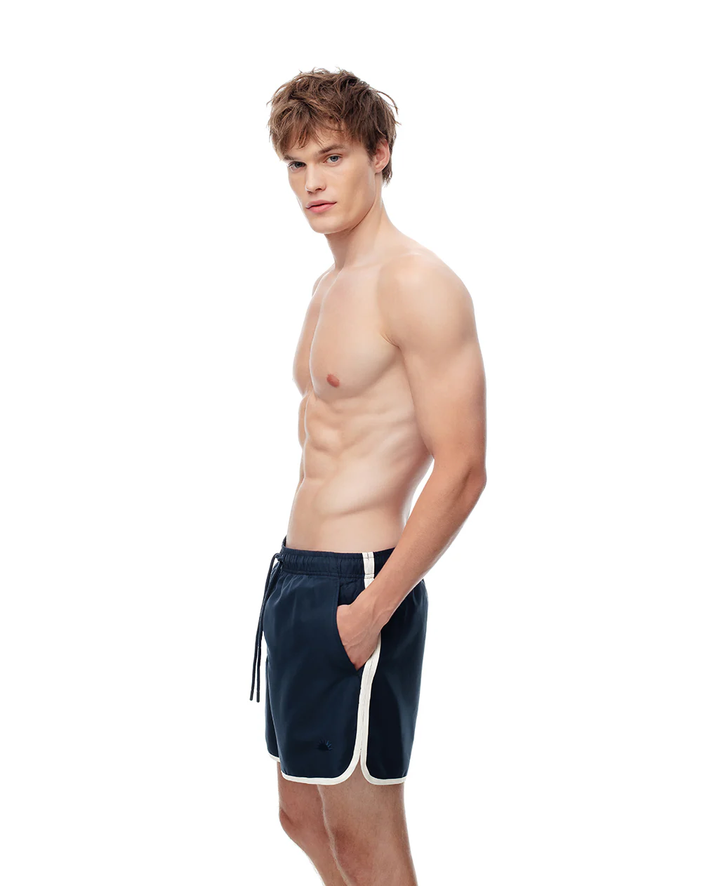 Pantaloneta de baño azul hombre - Image 2