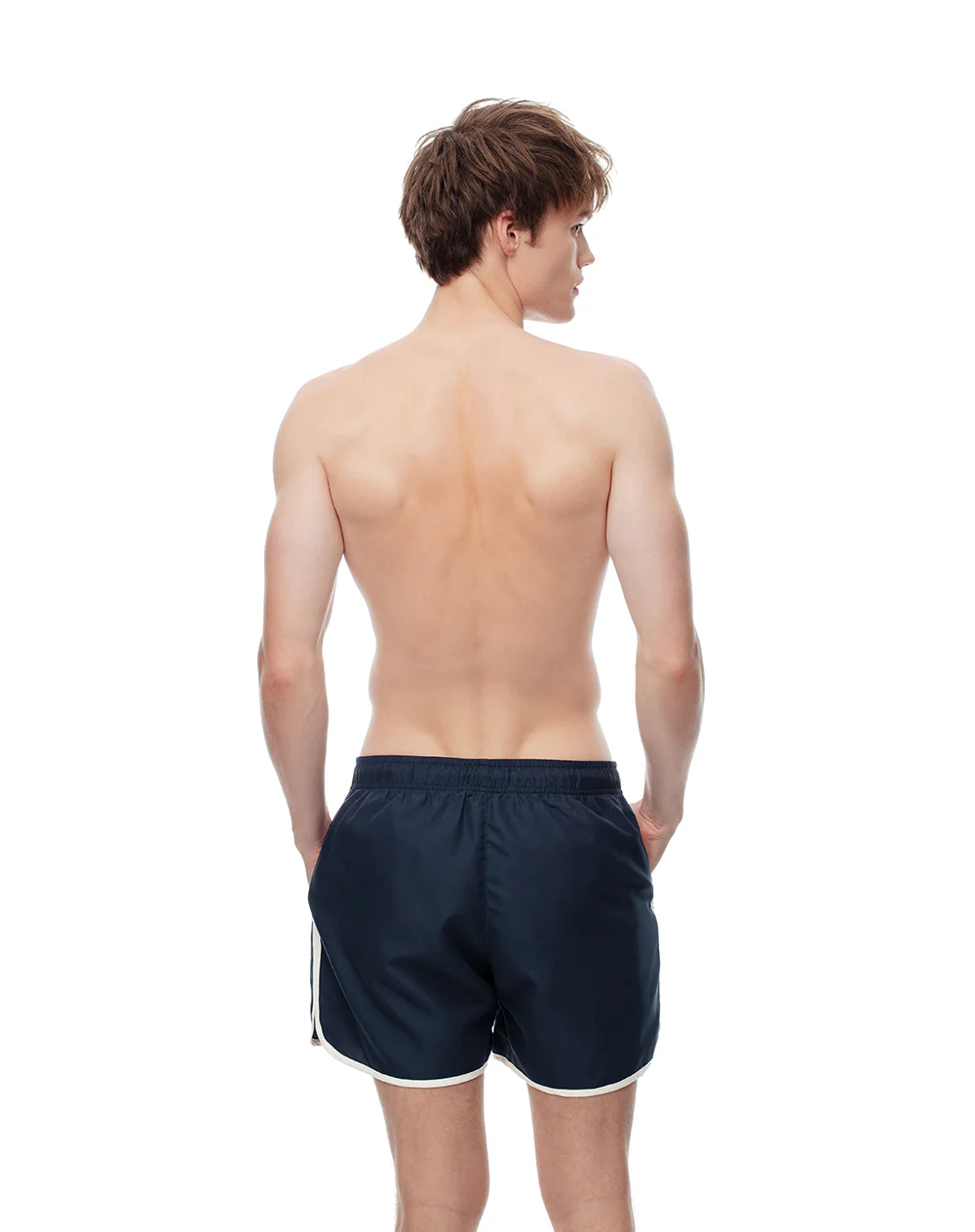 Pantaloneta de baño azul hombre - Image 3