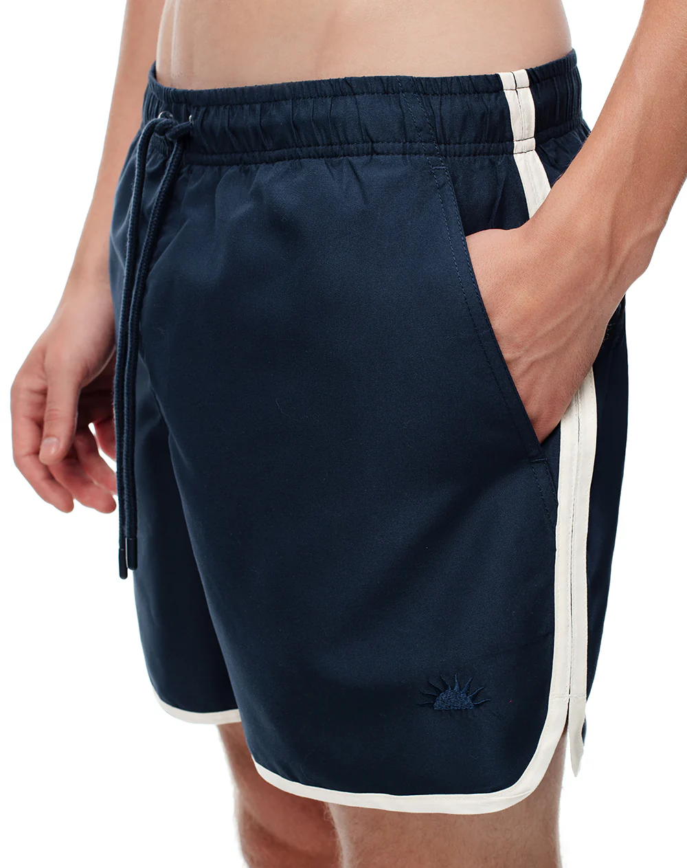 Pantaloneta de baño azul hombre - Image 4