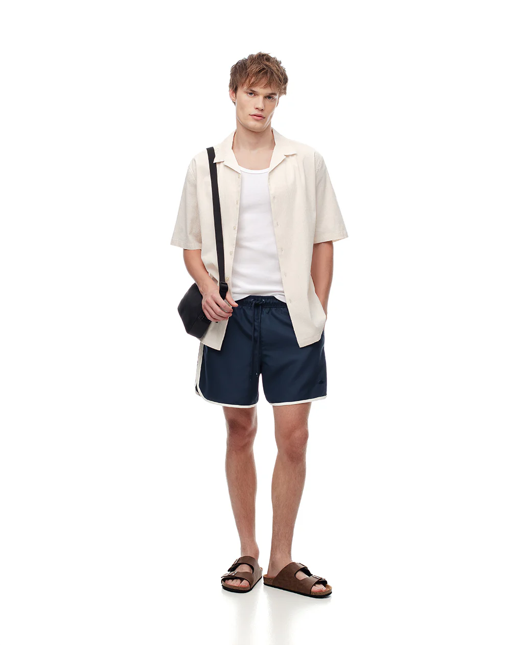 Pantaloneta de baño azul hombre - Image 5