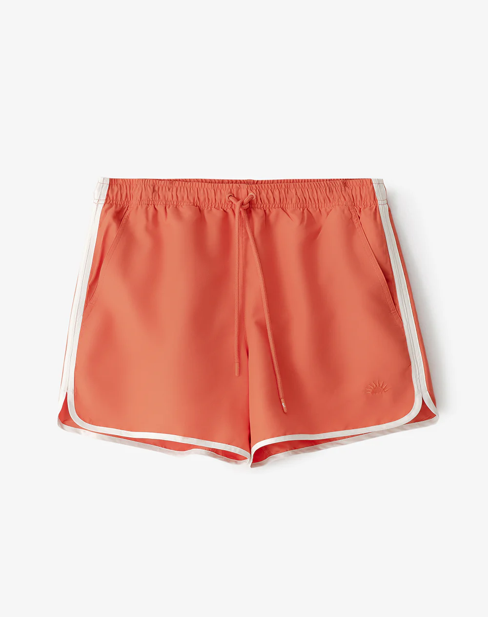 Pantaloneta de baño naranja hombre