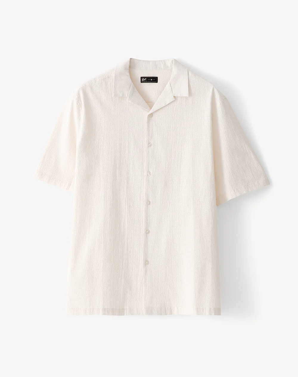 Camisa manga corta regular vainilla hombre - Image 5