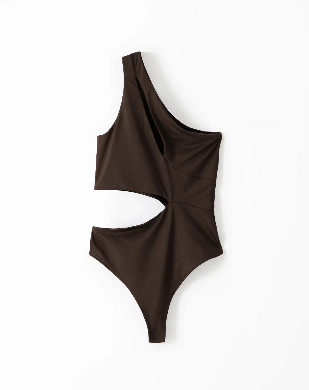 Body asimétrico cut out chocolate mujer - Image 7