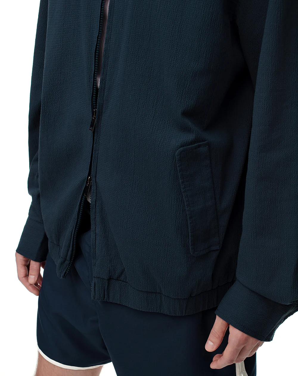 Chaqueta tipo bomber regular azul hombre - Image 6