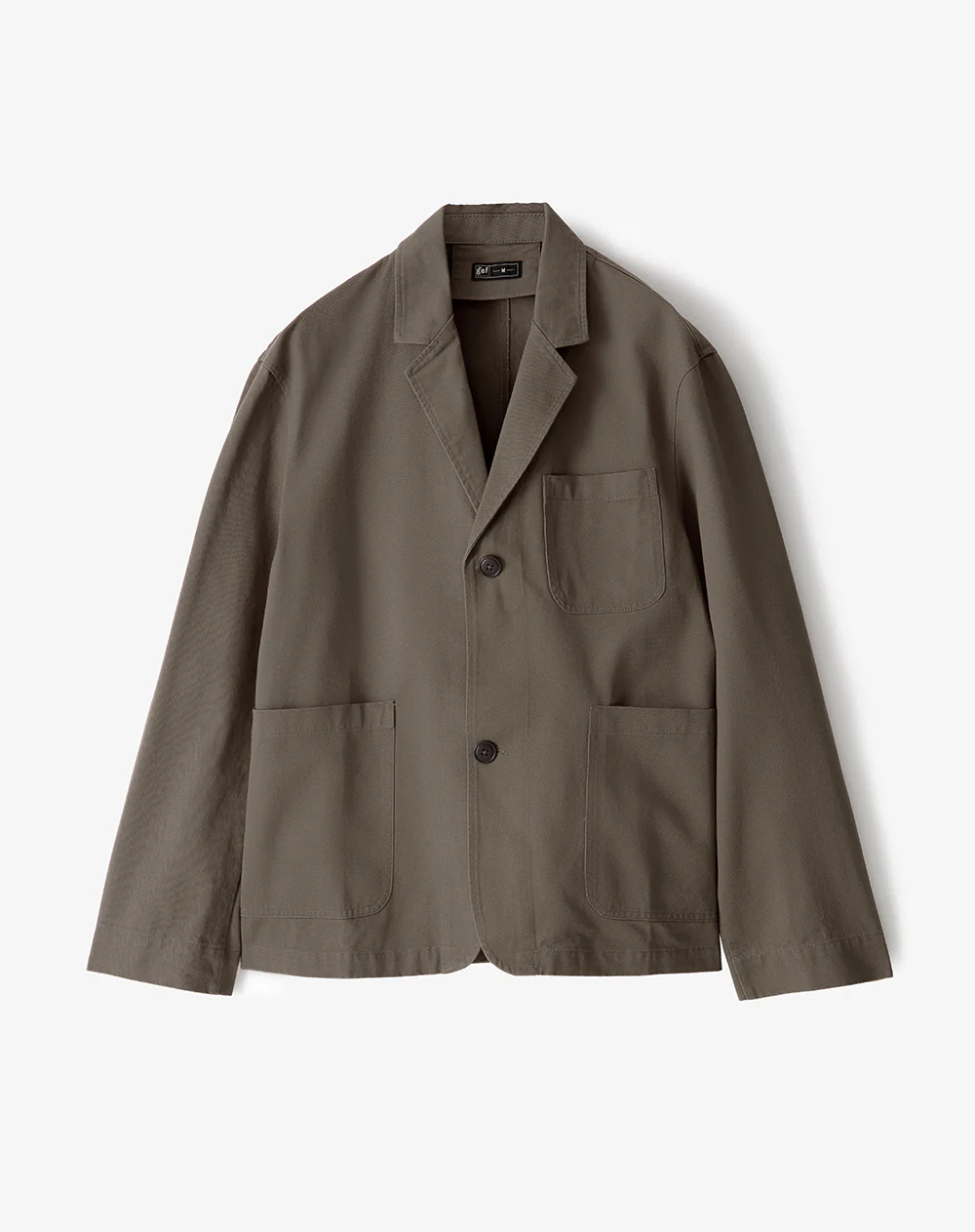 Blazer regular algodón verde hombre - Image 6