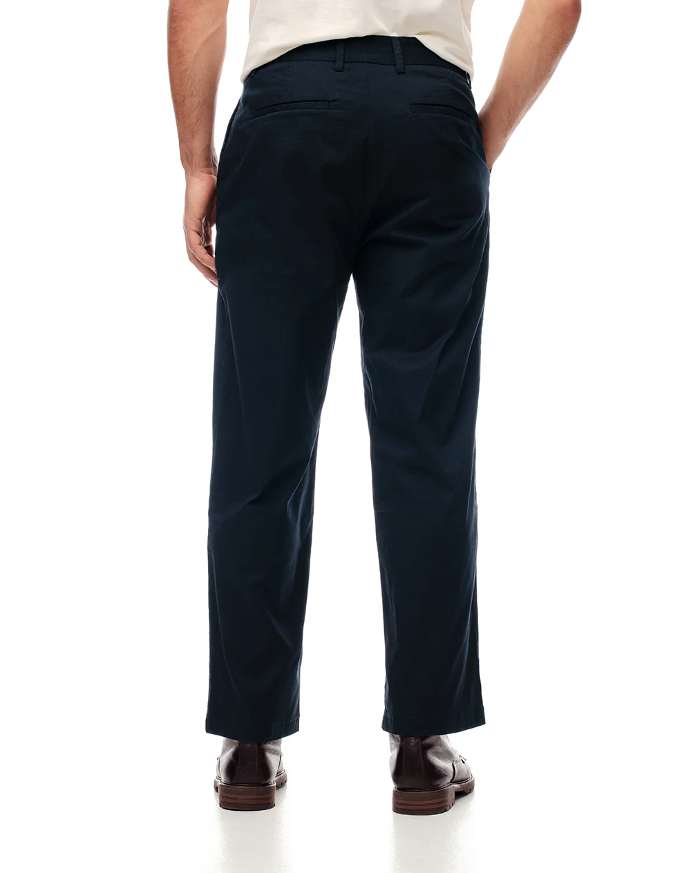 Pantalón chino regular algodón azul hombre - Image 2