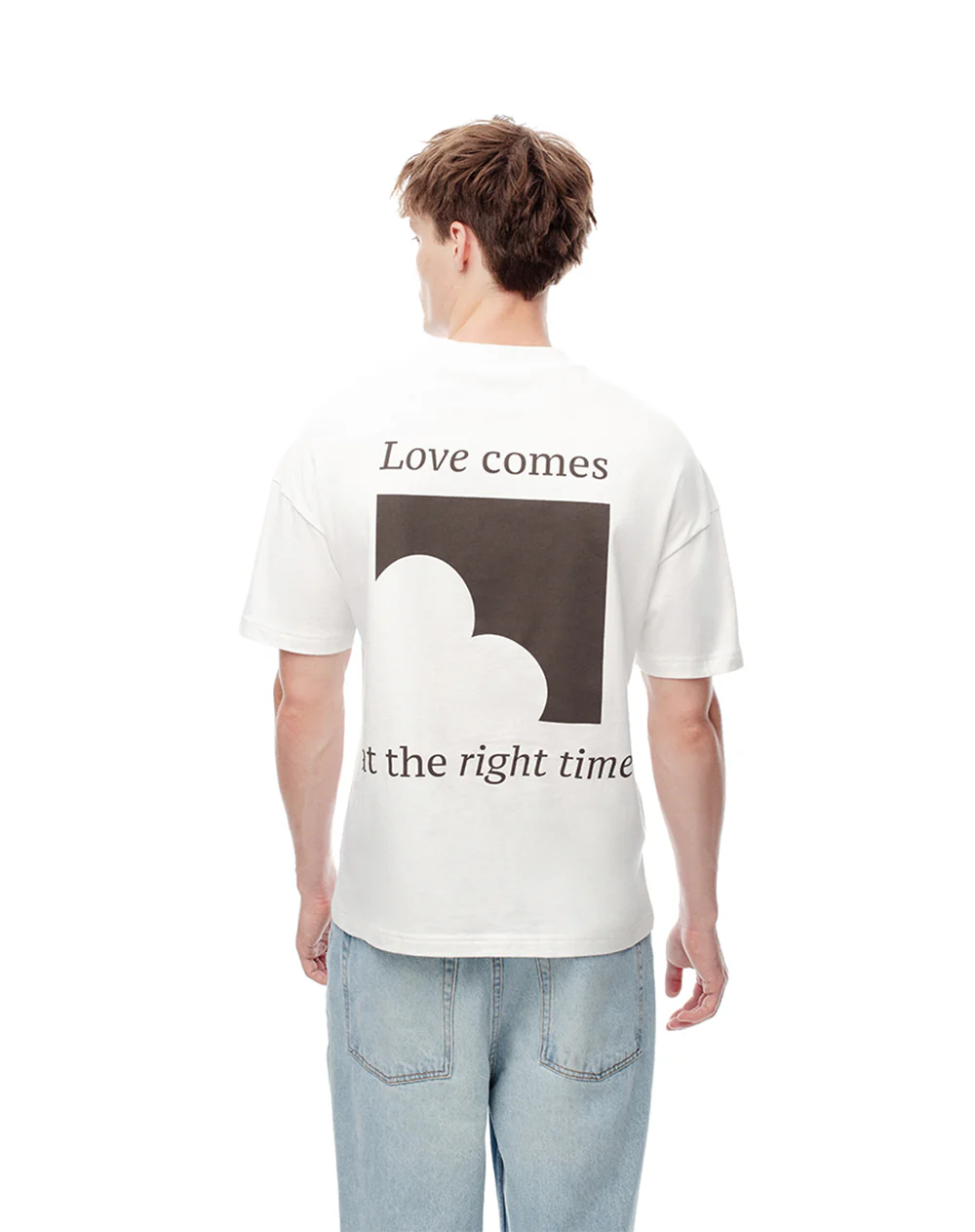 Camiseta regular algodón vainilla estampada unisex hombre - Image 4