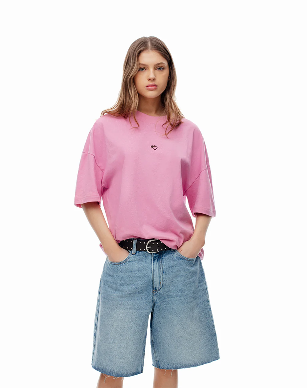 Camiseta regular algodón rosa estampada unisex hombre - Image 8