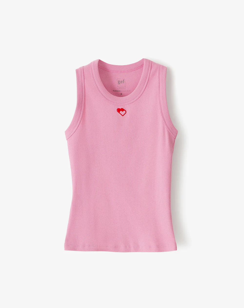 Camiseta esqueleto slim rib algodón rosa niña - Image 6