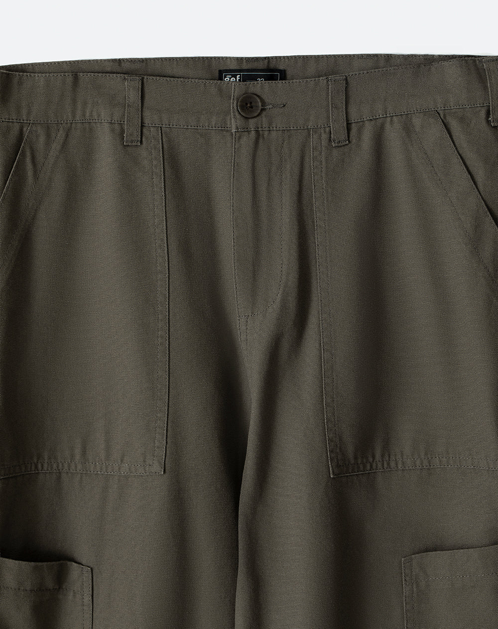 Pantalón cargo recto algodón verde hombre - Image 11