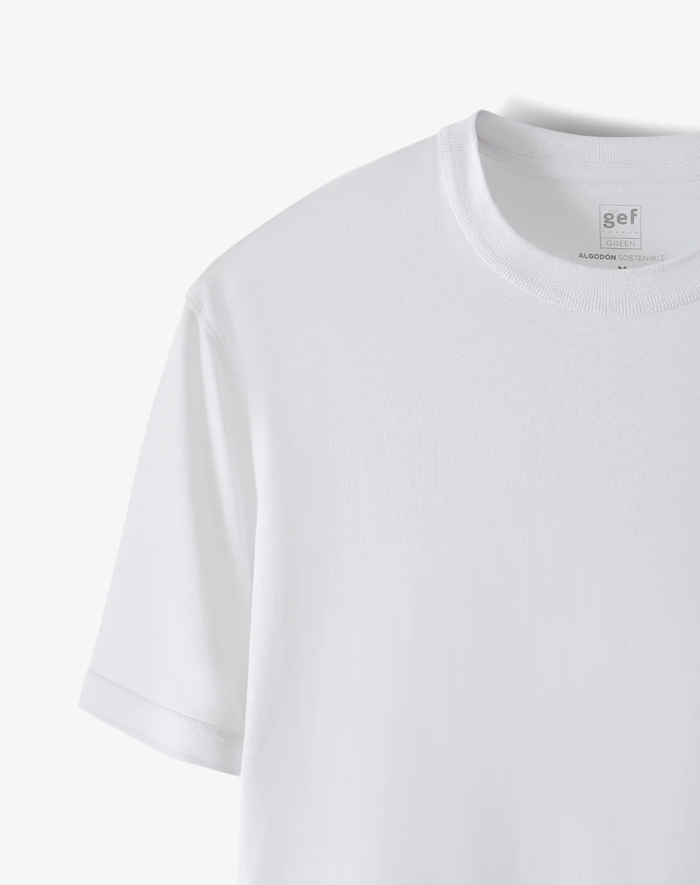 Camiseta regular algodón blanca hombre - Image 6