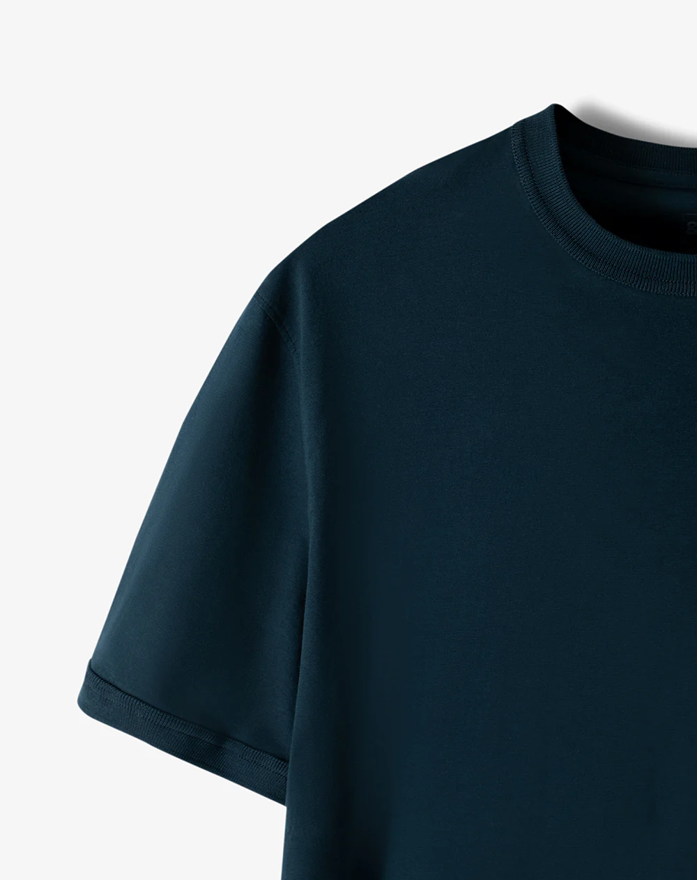 Camiseta regular algodón azul hombre - Image 7
