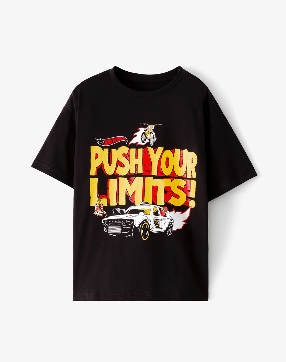 Camiseta regular Hot Wheels negra niño - Image 5