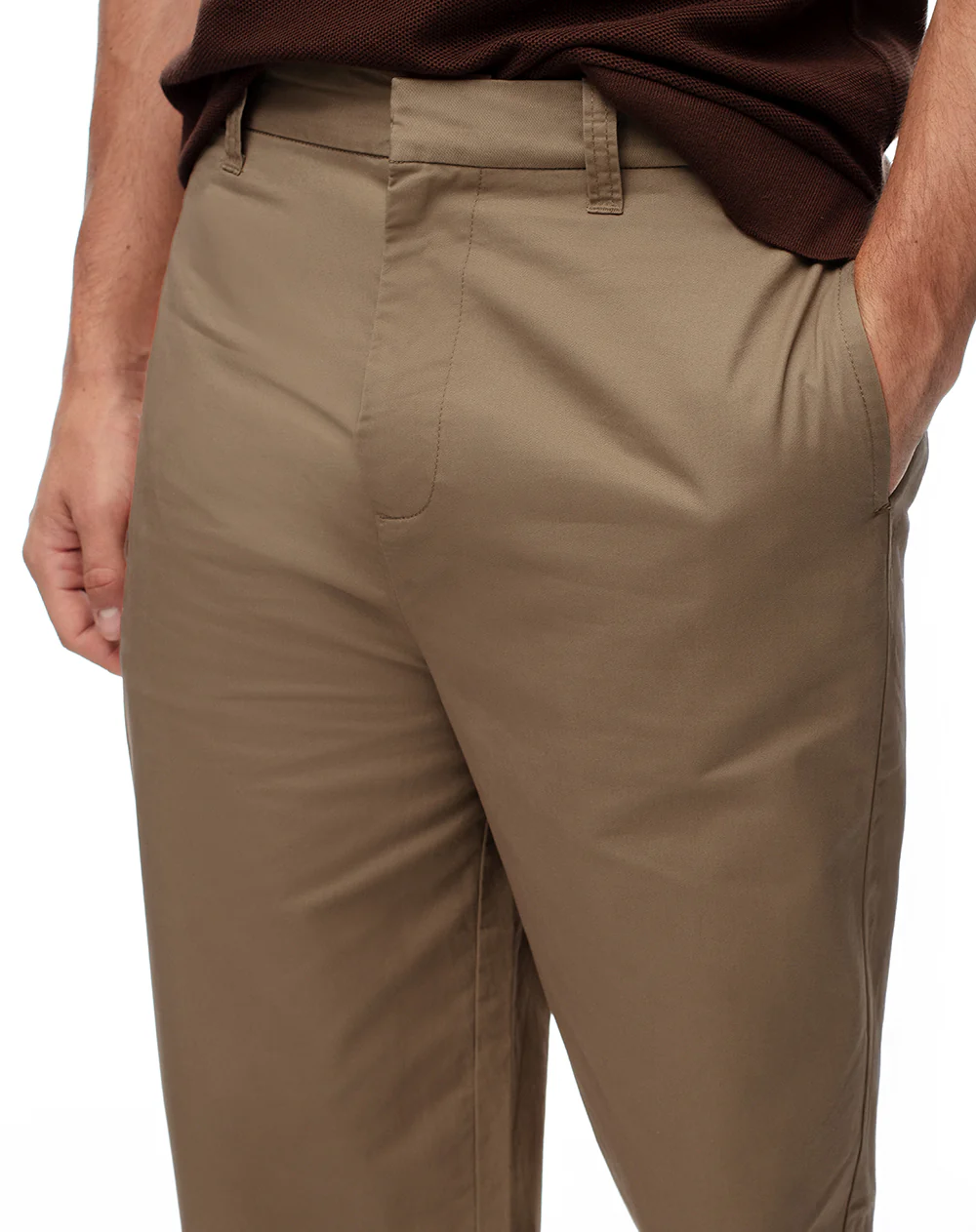 Pantalón tipo chino algodón habano hombre - Image 3