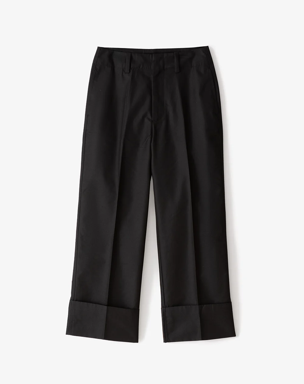 Pantalón culotte tiro medio negro mujer - Image 7